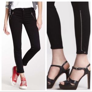 ⭐ NEW ⭐ J Brand Carey Jeweled Zip Moto Capri